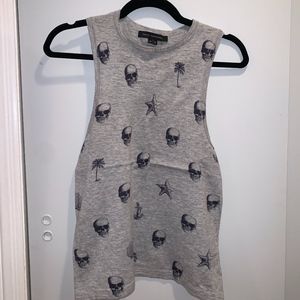 Skull Cashmere Sleeveless Top